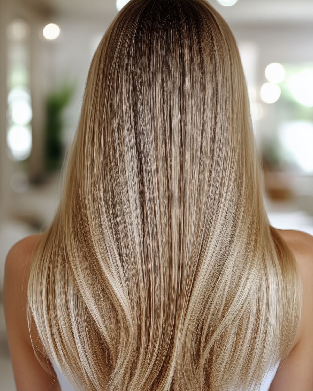lightened glossy hair from Reveal